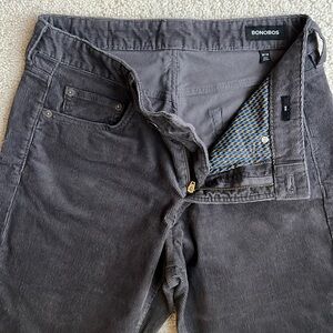 Bonobos 30x32 Mens Corduroy 5-Pocket Pants (Grey)